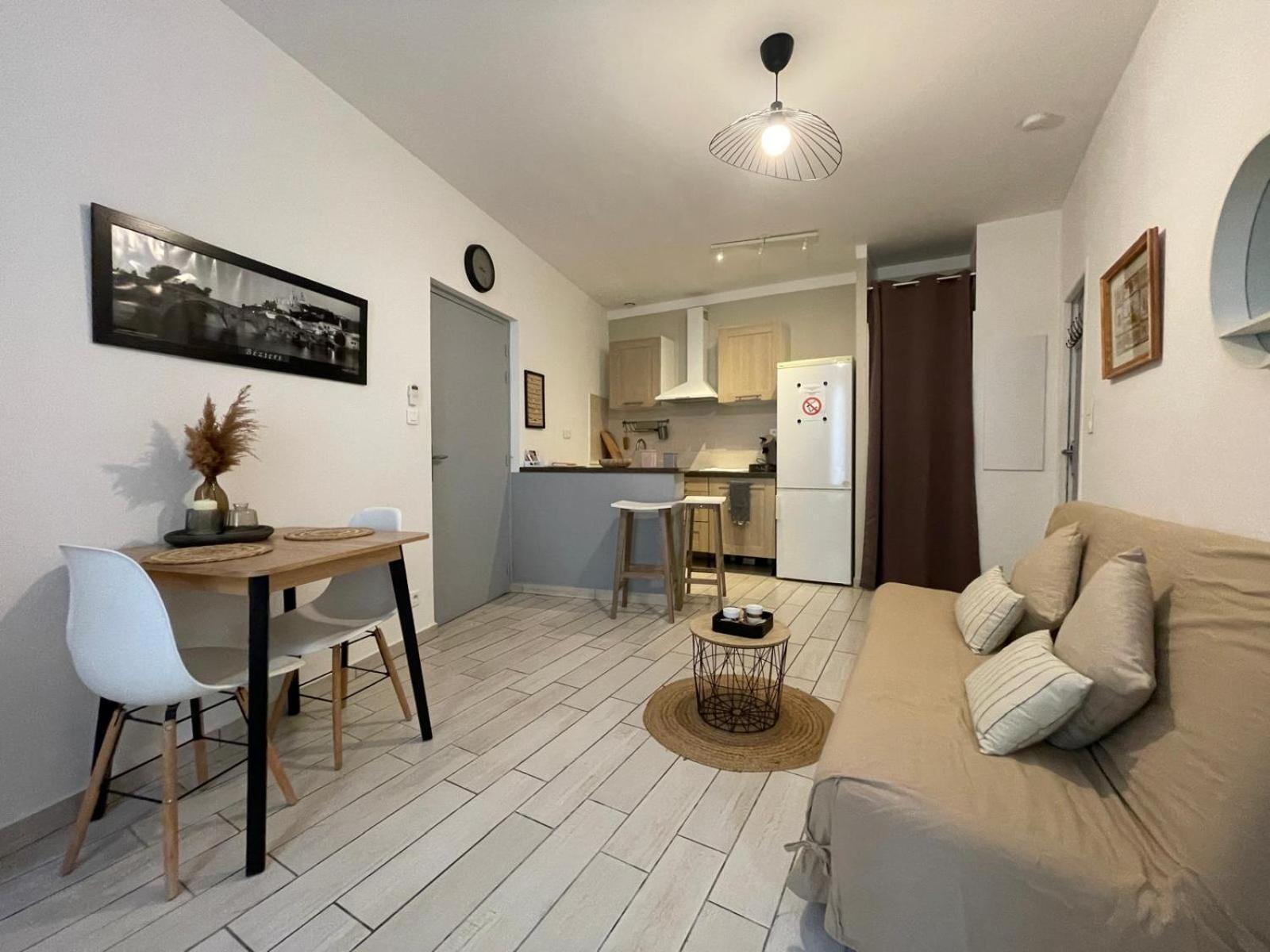 Joli Appartement Hypercentre T2, Classe Meuble De Tourisme 3 Avec Parking Gratuit Béziers Kültér fotó