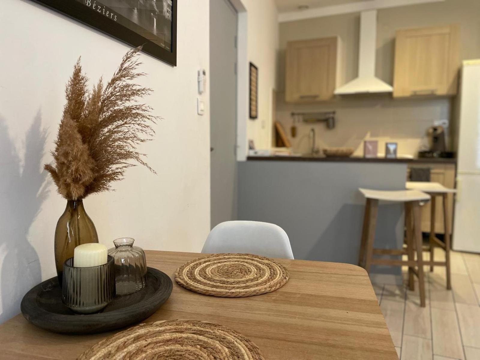 Joli Appartement Hypercentre T2, Classe Meuble De Tourisme 3 Avec Parking Gratuit Béziers Kültér fotó